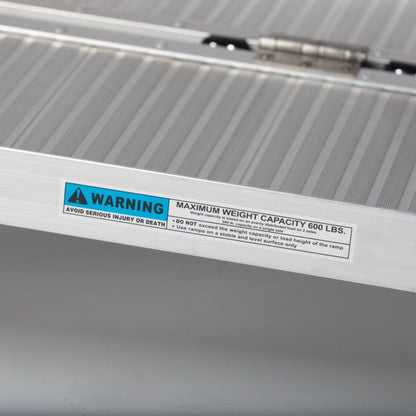 Titan Ramps 5 Foot Single-Fold Aluminum Wheelchair Ramp, 600 Pound Capacity - Find Fresh Goods
