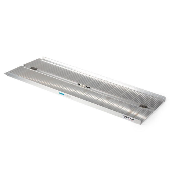 Titan Ramps 6 Foot Single-Fold Aluminum Wheelchair Ramp, 600 Pound Capacity