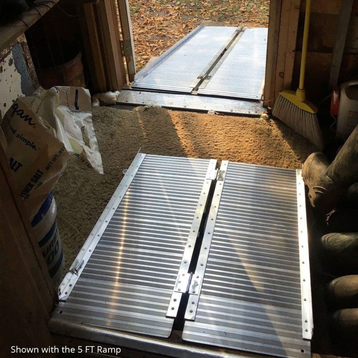 Titan Ramps 6 Foot Single-Fold Aluminum Wheelchair Ramp, 600 Pound Capacity