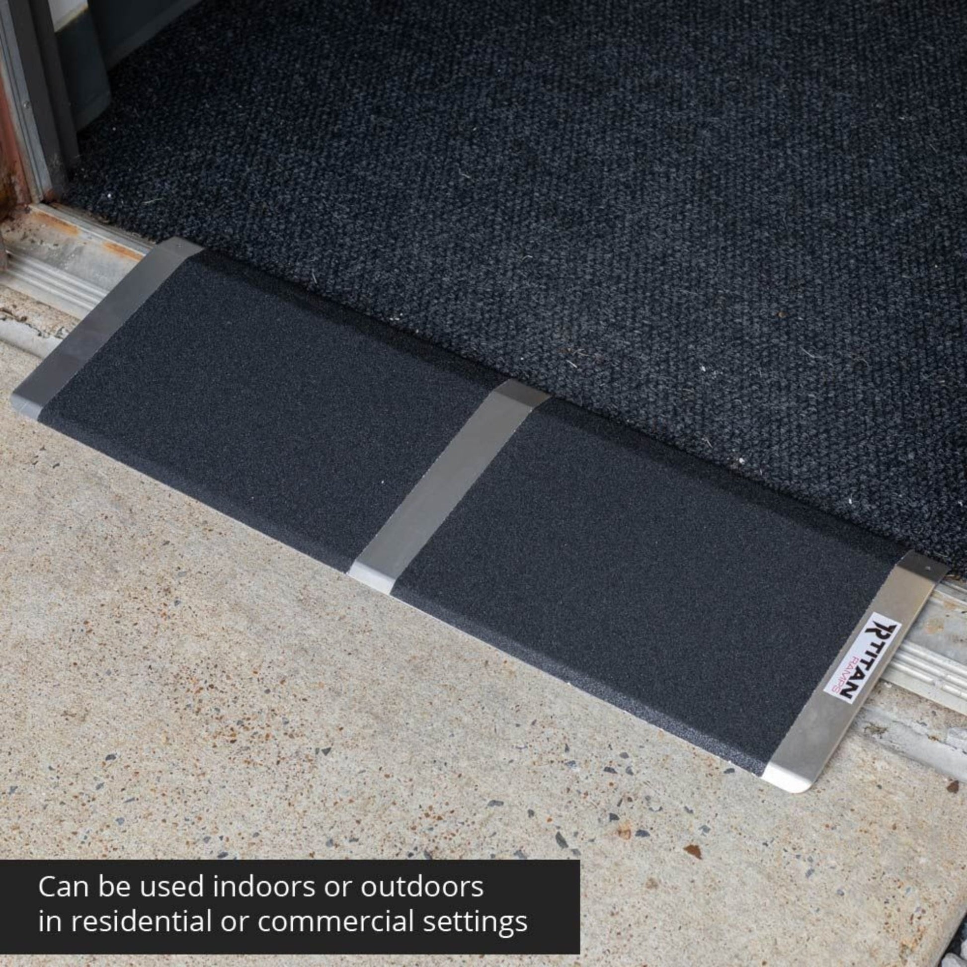 Titan Ramps 8 Inch Aluminum Threshold Ramp for Doorways, or Raised Landings - Find Fresh Goods