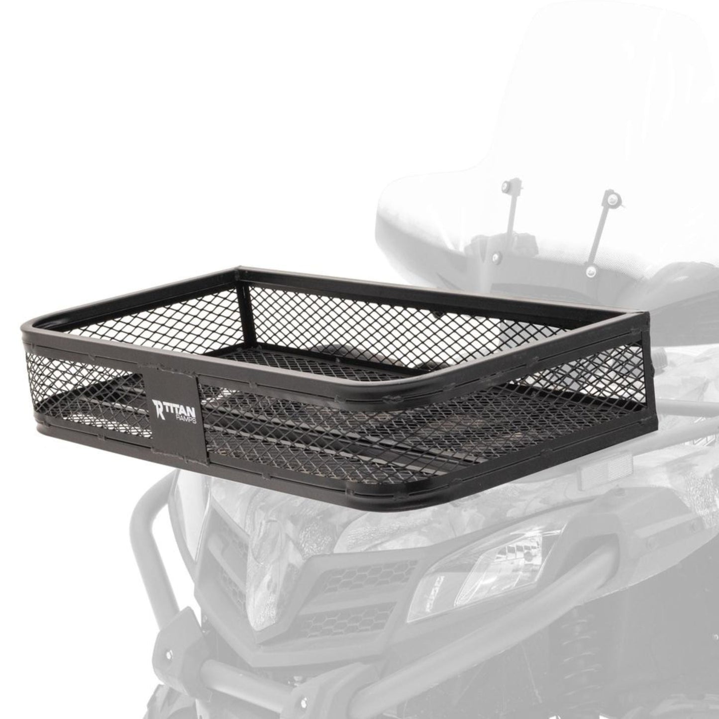 Titan Ramps Universal ATV/UTV Front Cargo Basket Rack with 100 Pound Capacity - Find Fresh Goods