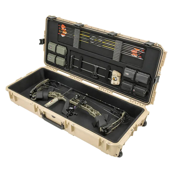 SKB Hard Large Plush Storage Case Archery Bow Parallel Limb iSeries REV2, Tan