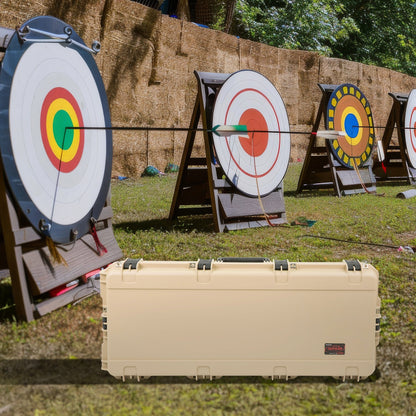 SKB Hard Large Plush Storage Case Archery Bow Parallel Limb iSeries REV2, Tan