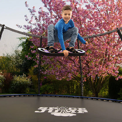 SpaceJump HoverBoard Foam Trampoline Attachment Trick Board, Straps, Multicolor