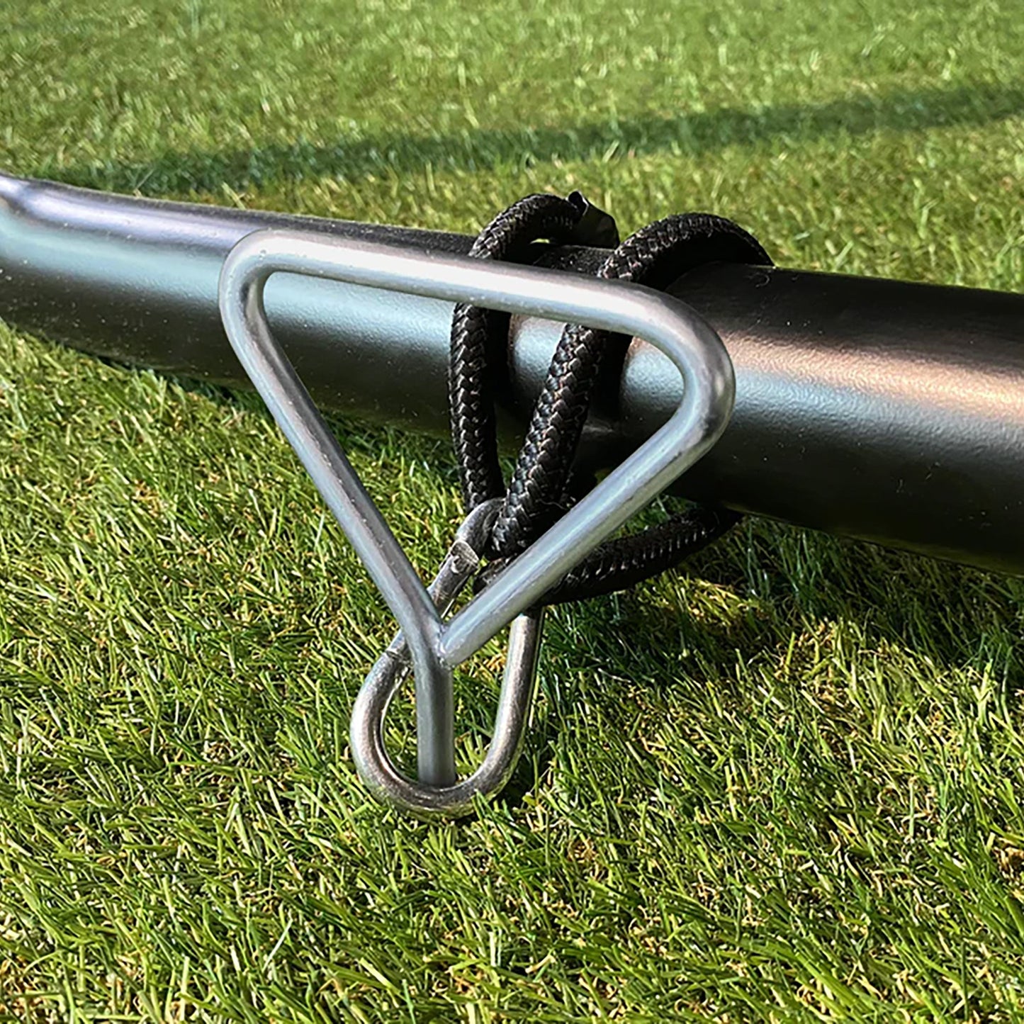 SpaceJump Anchor Kit Heavy Duty Trampoline Stakes Ground Screws Tie Down, Silver