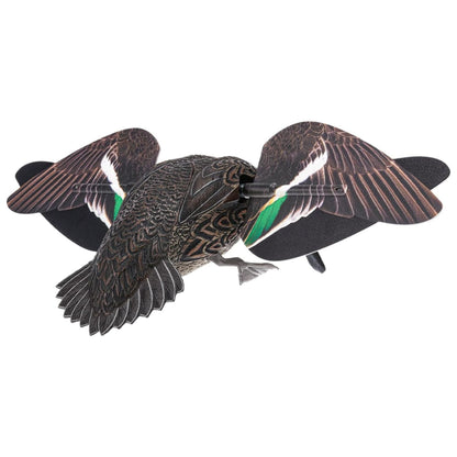 Avian X Powerflight Hen Teal Green Wing Duck Decoy with Wings, Stake & Carry Bag