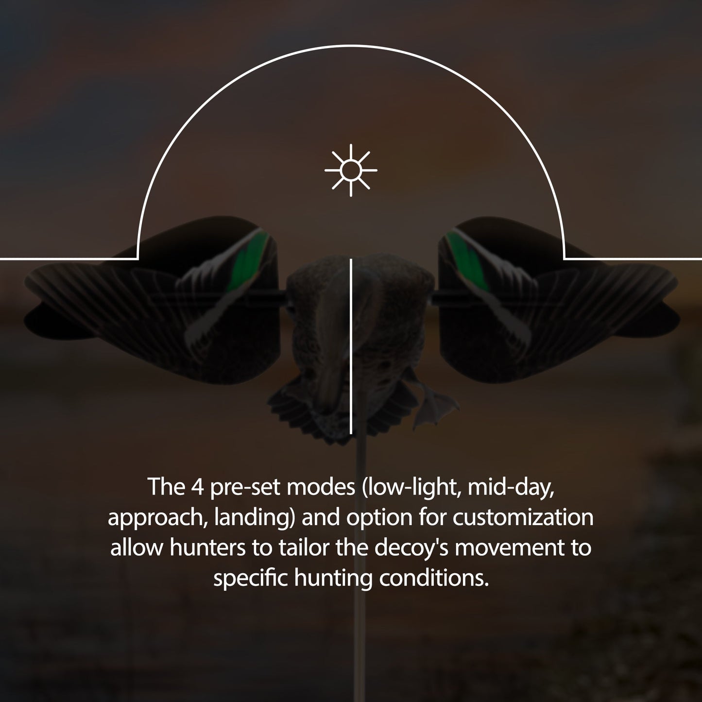 Avian X Powerflight Hen Teal Green Wing Duck Decoy with Wings, Stake & Carry Bag