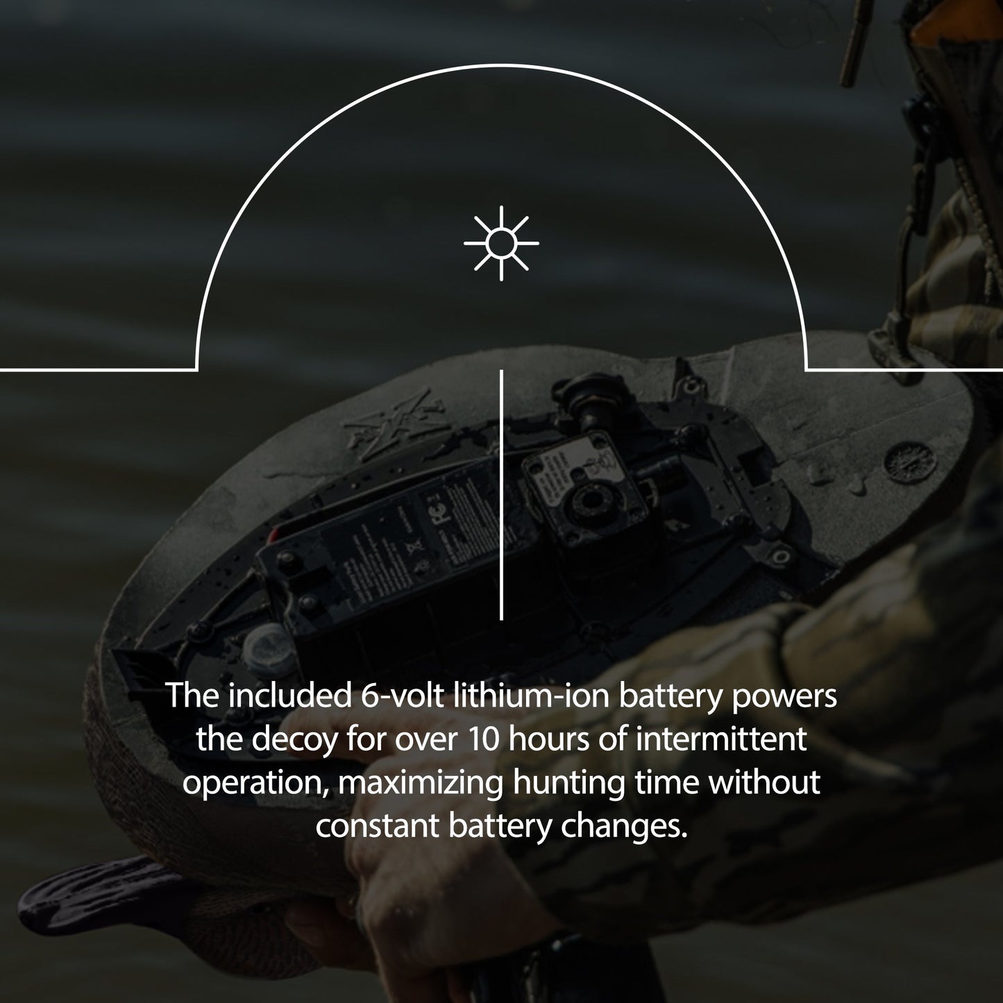 Avian X Power Swimmer Gadwall Drake Motion Duck Decoy with 10+ Hour Battery