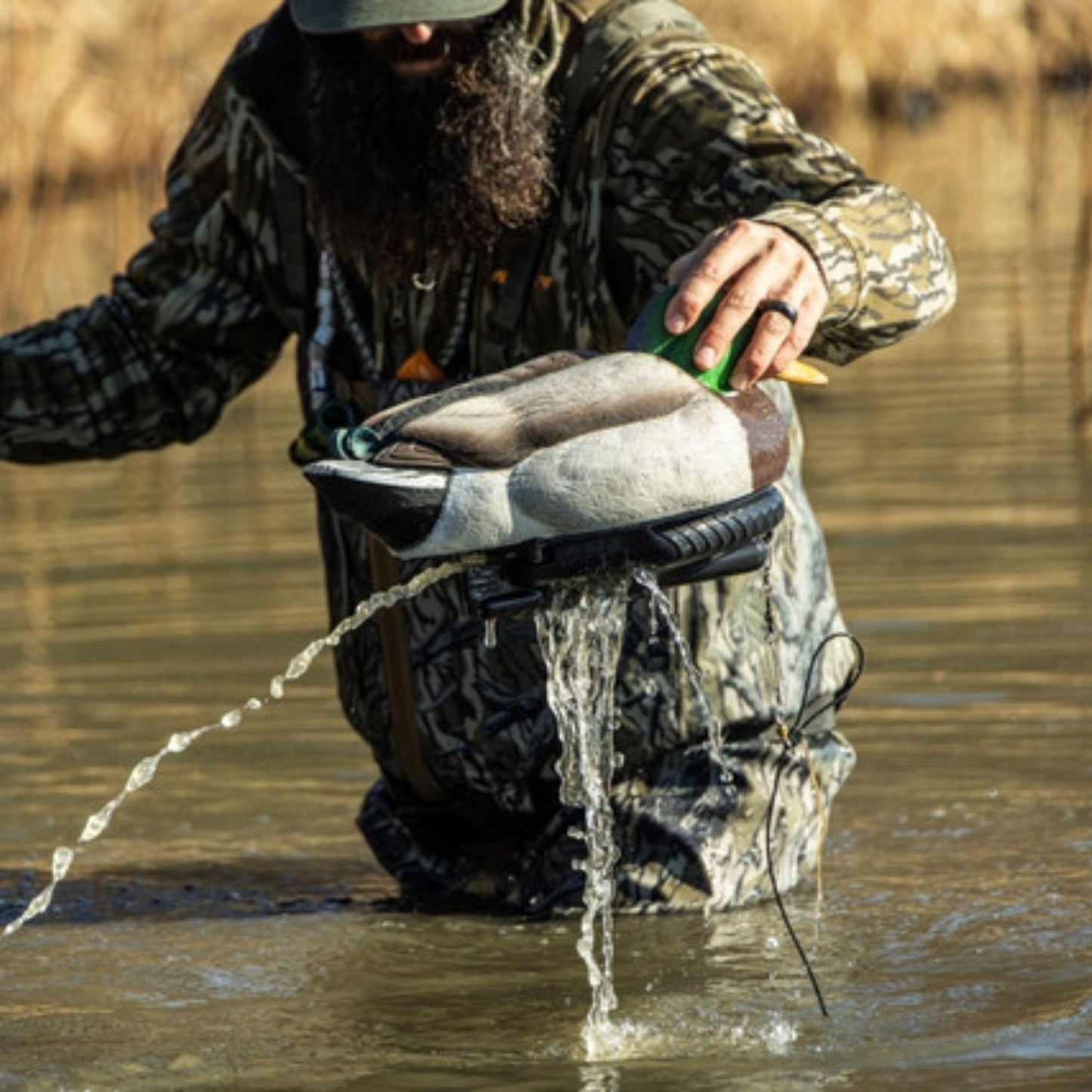 Avian X Power Swimmer Mallard Drake Motion Duck Decoy with 10+ Hour Battery