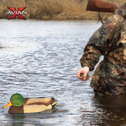 Avian X Power Swimmer Mallard Drake Motion Duck Decoy with 10+ Hour Battery