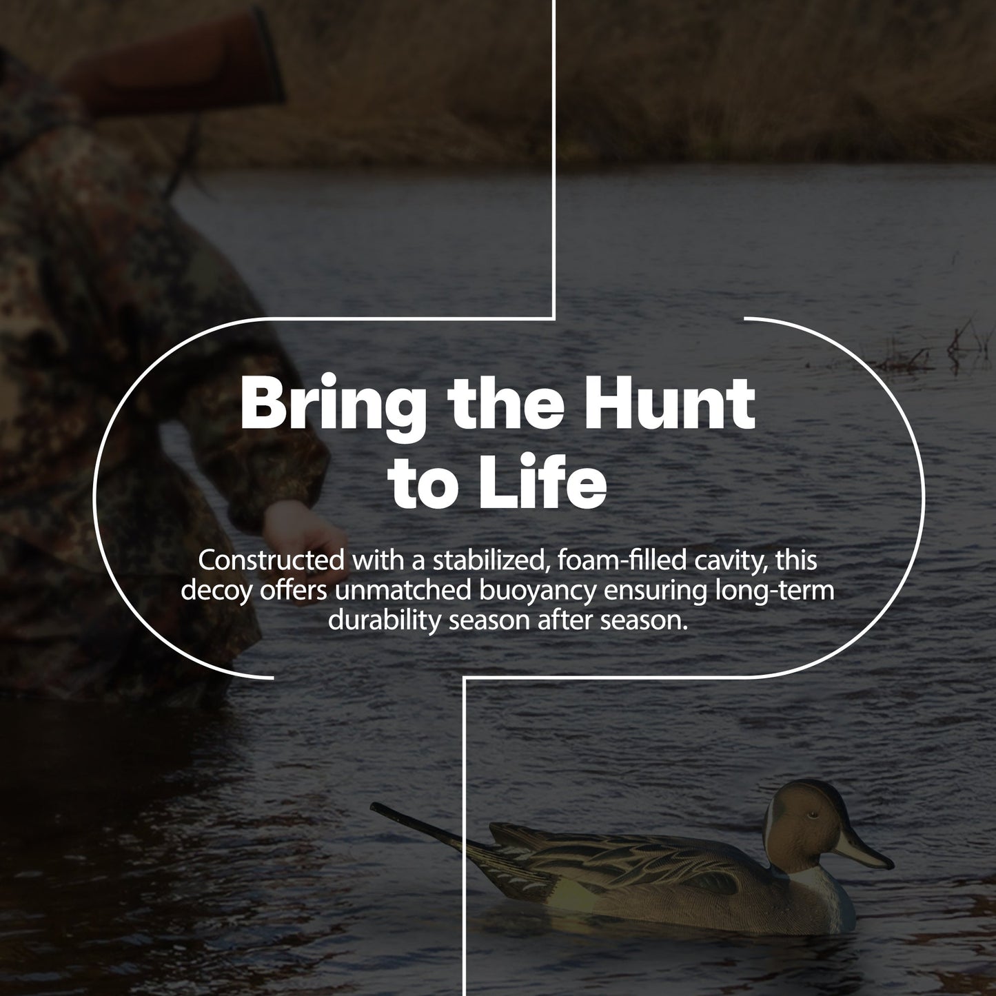 Avian X Power Swimmer Pintail Drake Motion Duck Decoy with 10+ Hour Battery