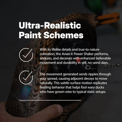 Avian-X Power Shaker Mallard Hen Motion Duck Decoy Floating Surface Feeder