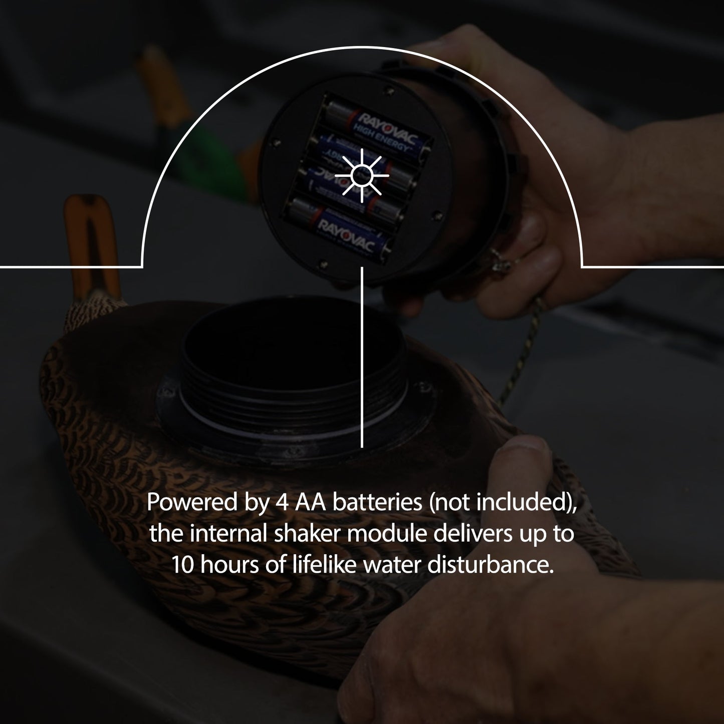 Avian-X Power Shaker Mallard Hen Motion Duck Decoy Floating Surface Feeder