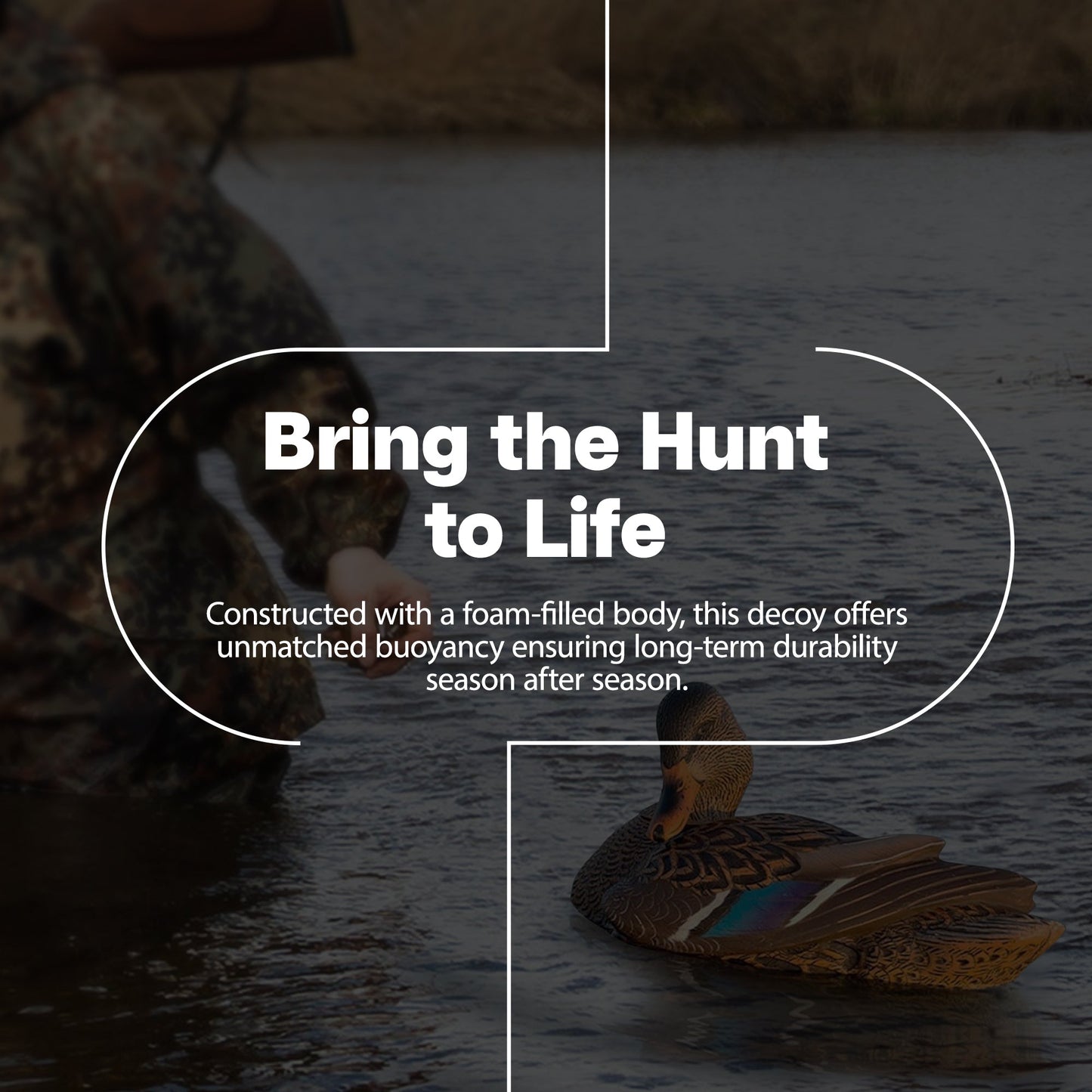 Avian X Power Shaker Motion Mallard Hen Preener Decoy, Mimic Realistic Motion