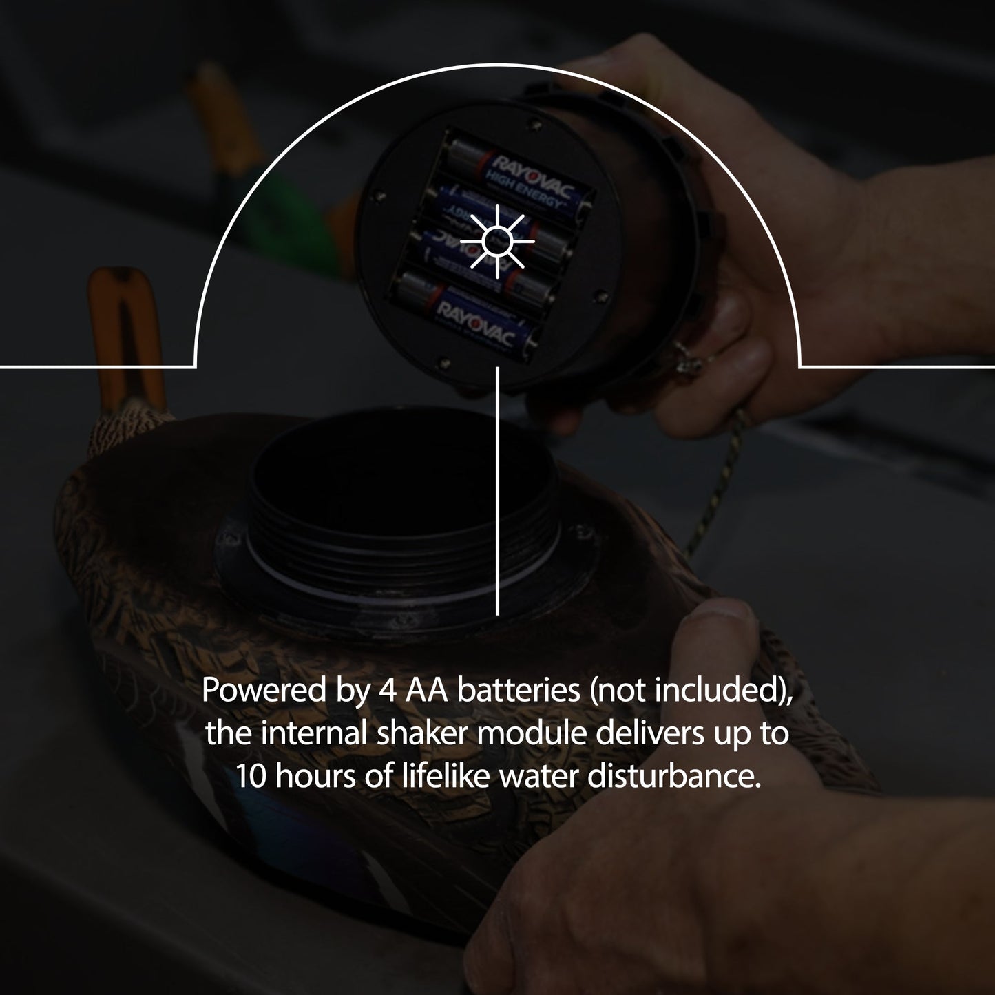 Avian X Power Shaker Motion Mallard Hen Preener Decoy, Mimic Realistic Motion