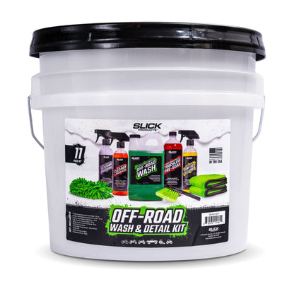 Slick Products 11-Piece Off-Road Car Wash and Detailing Kit, Towel & Scrub Brush - Find Fresh Goods