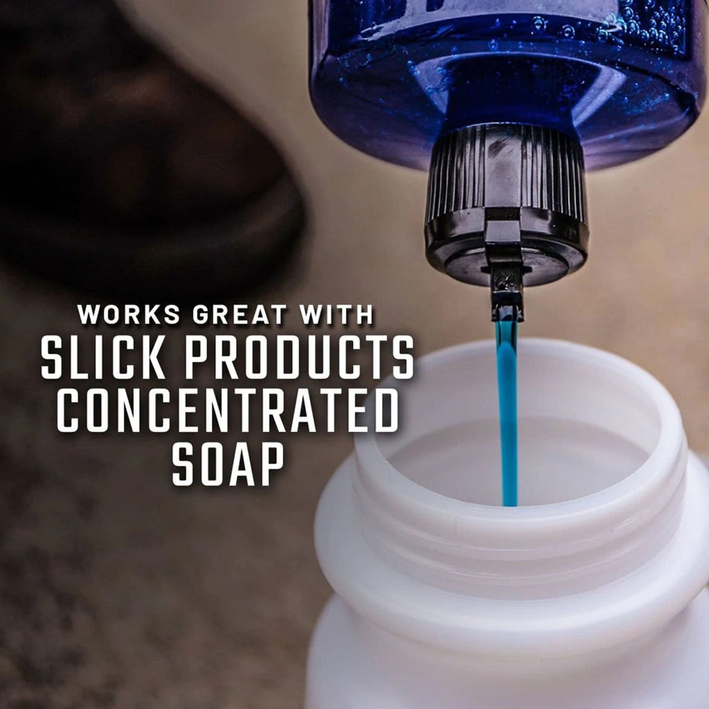 Slick Products 64 Ounce Wash & Wax Foam Sprayer Gun Concentrated Cleaner Bundle - Find Fresh Goods