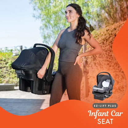 Baby Trend Morph Single to Double Modular Travel System and Car Seat, Dash Grey