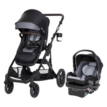Baby Trend Morph Single to Double Modular Travel System and Car Seat, Dash Black