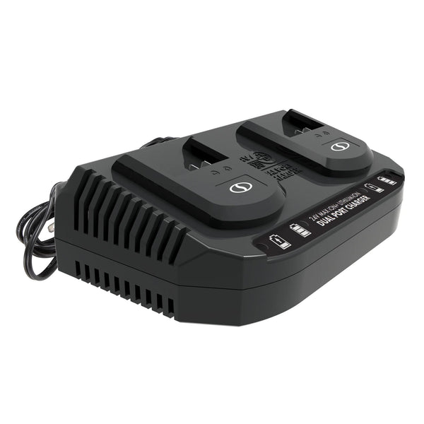 Snow Joe 24V IONMAX Dual Port Quick Charge Docking Station Charger, 24VCHRG-DPC
