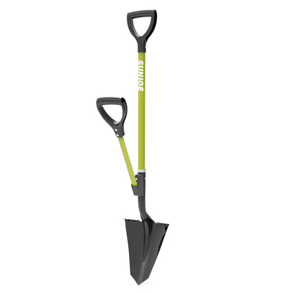 Sun Joe 9“ Digging Shovel, Assist Handle, Shovelution, Black/Green, SJ-SHLV07