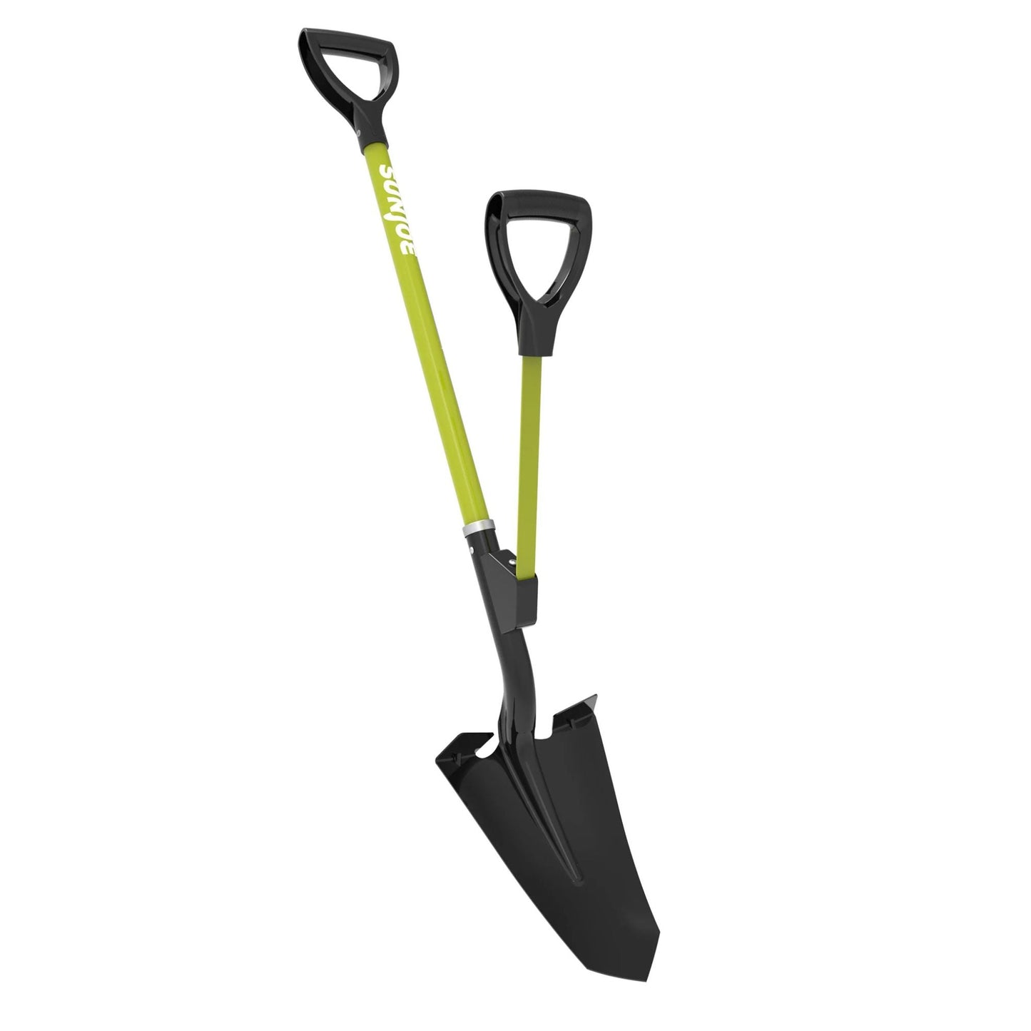 Sun Joe 9“ Digging Shovel, Assist Handle, Shovelution, Black/Green, SJ-SHLV07
