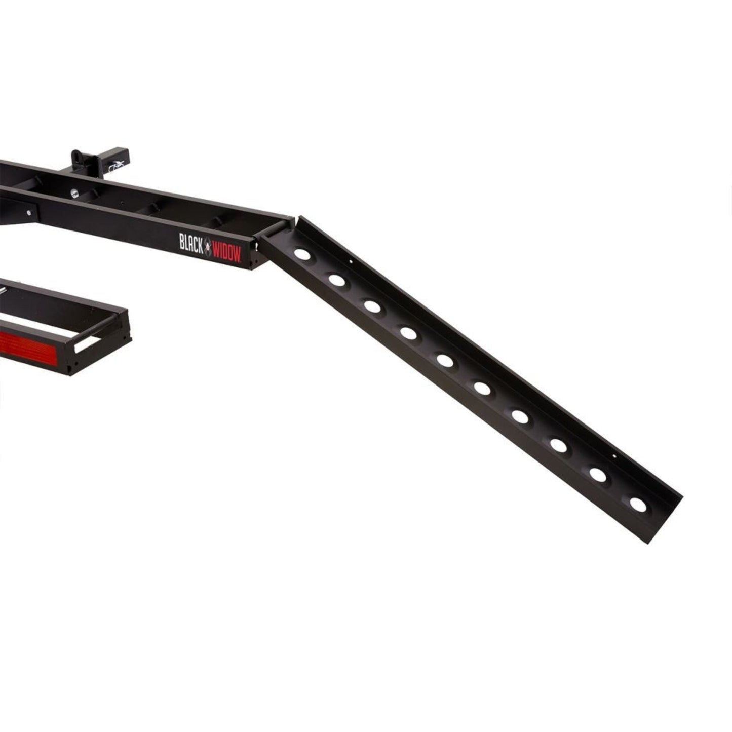 Black Widow Pro Double Dirt Bike Carrier with Ramp for 2" Hitch, 600 lb Capacity - Find Fresh Goods