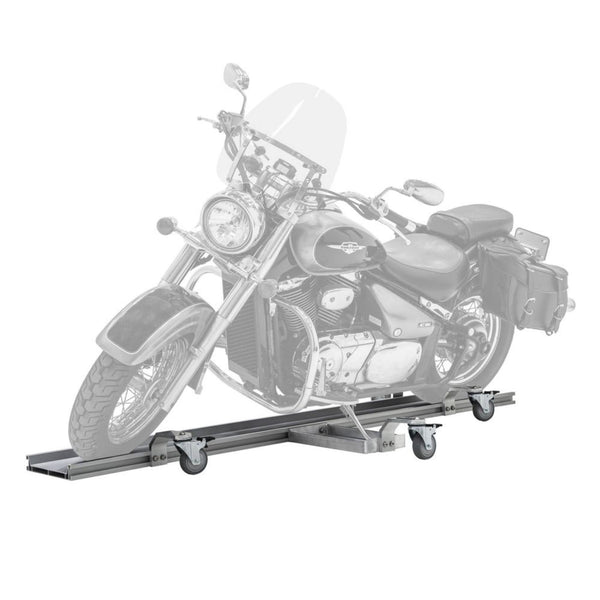 Black Widow Motorcycle Dolly, Fully Adjustable Kickstand Plate Locking Casters