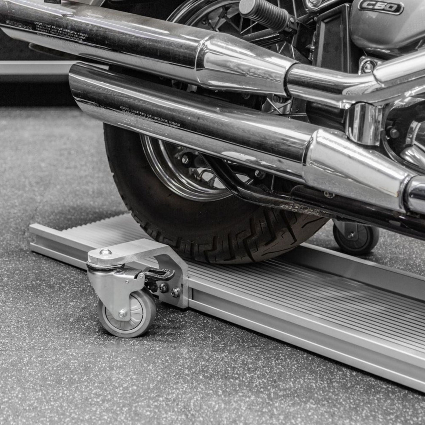 Black Widow Motorcycle Dolly, Fully Adjustable Kickstand Plate Locking Casters - Find Fresh Goods