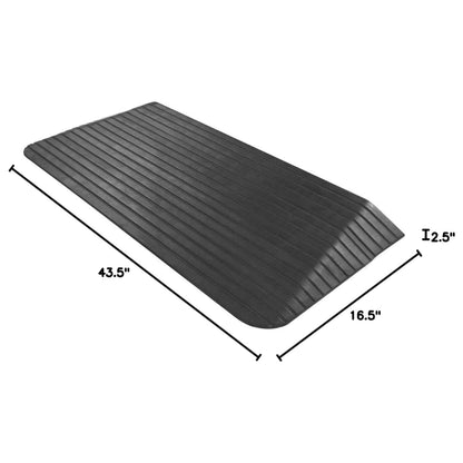 Silver Spring Rubber Threshold Ramp for Wheelchairs, Scooters & More, 2.5" Rise - Find Fresh Goods