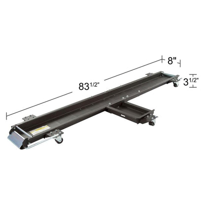 Black Widow Motorcycle Dolly with Front and Rear Gates for Loading and Unloading - Find Fresh Goods