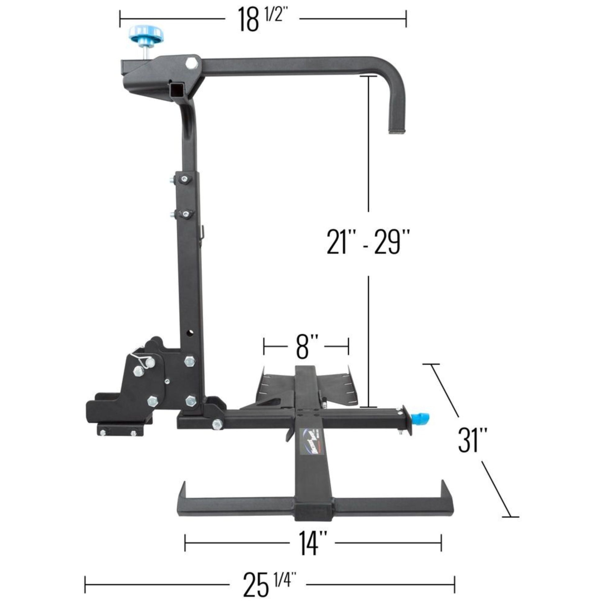 Silver Spring Foldable Manual Wheelchair Carrier Platform with Hitch Ball Mount - Find Fresh Goods