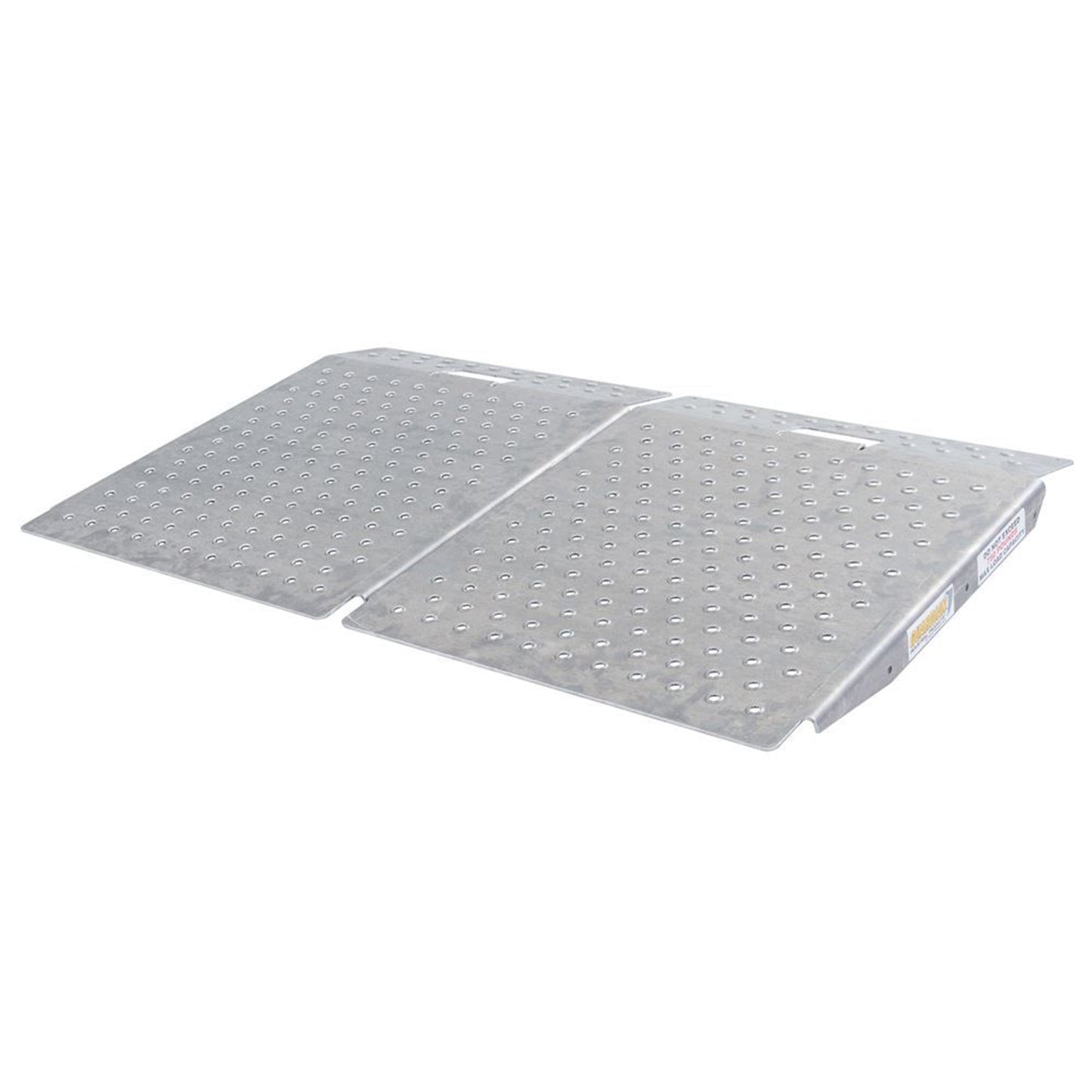 Guardian 2 Pack Heavy Duty Aluminum Shed Ramp, Loading for Mowers, ATV, Silver - Find Fresh Goods