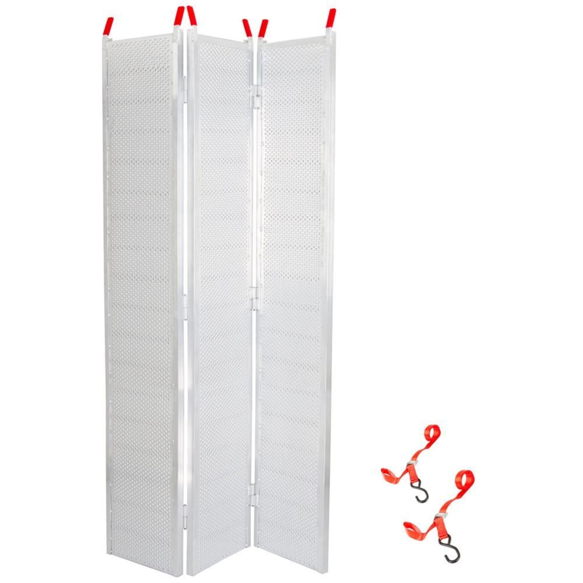 Black Widow 7’ 10” Punch Plate Aluminum Wide ATV Ramp, 1500 Lbs Capacity, Silver - Find Fresh Goods