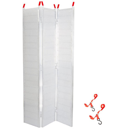 Black Widow 7’ 10” Punch Plate Aluminum Wide ATV Ramp, 1500 Lbs Capacity, Silver - Find Fresh Goods