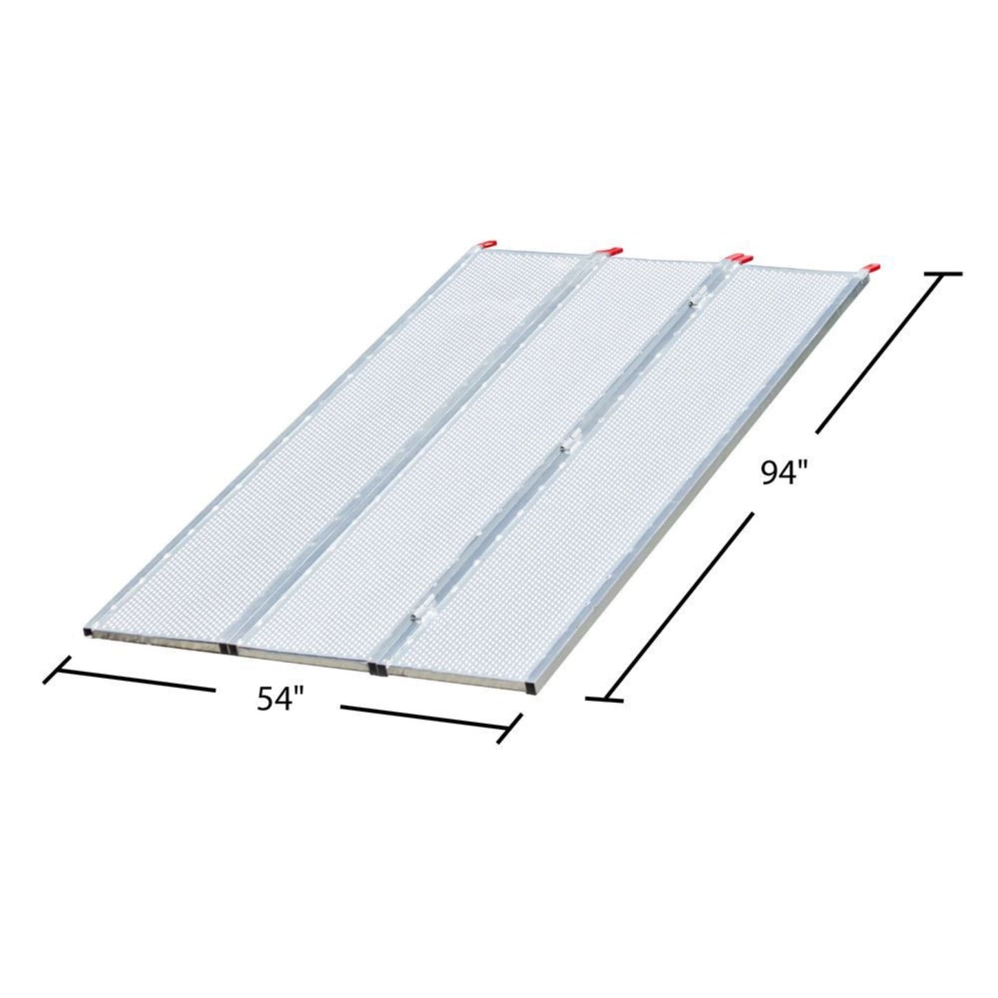 Black Widow 7’ 10” Punch Plate Aluminum Wide ATV Ramp, 1500 Lbs Capacity, Silver - Find Fresh Goods