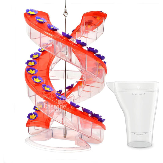 Cascade Wild Bird Feeders Outdoor Hummingbird Feeder, 32 Port Helical Design