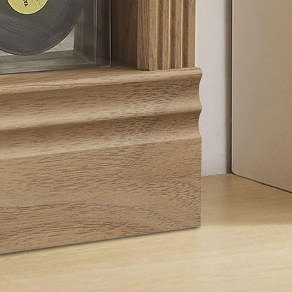 VAUXHILL & CO. Halston Multi-Depth Bookcase, Adjustable Shelving Unit, Oak