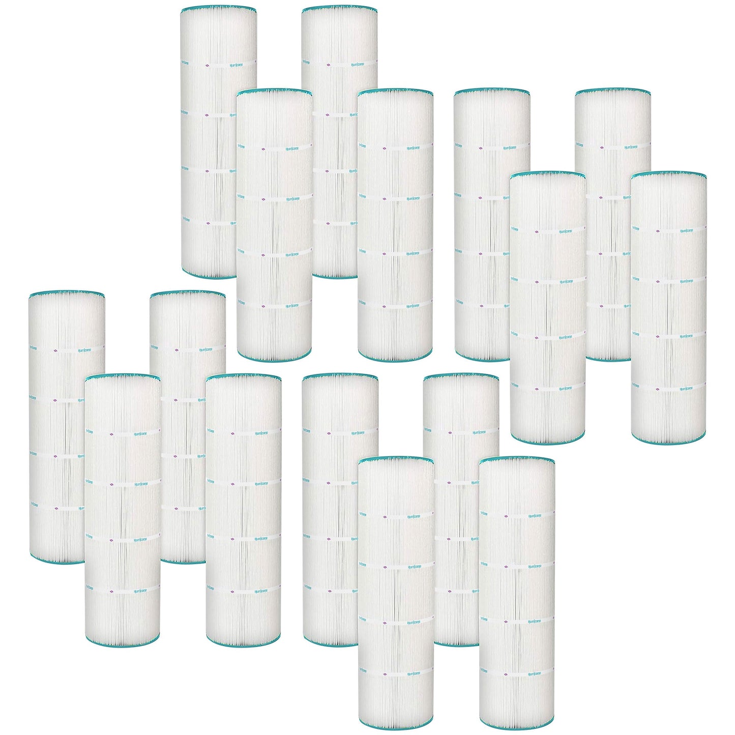 Hurricane 16 Pack HF7468-04 Advanced Pool and Spa Filter Cartridge Replacement