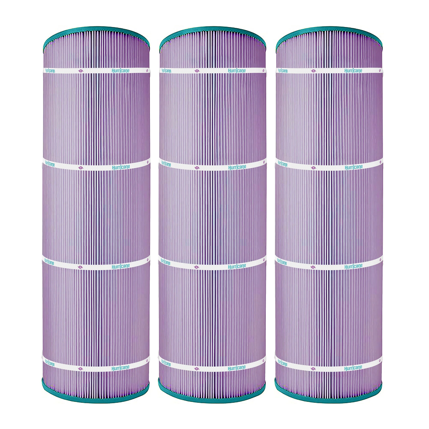 Hurricane 3 Pack HF8417-01P Platinum Purple Pool Filter Cartridge Replacement
