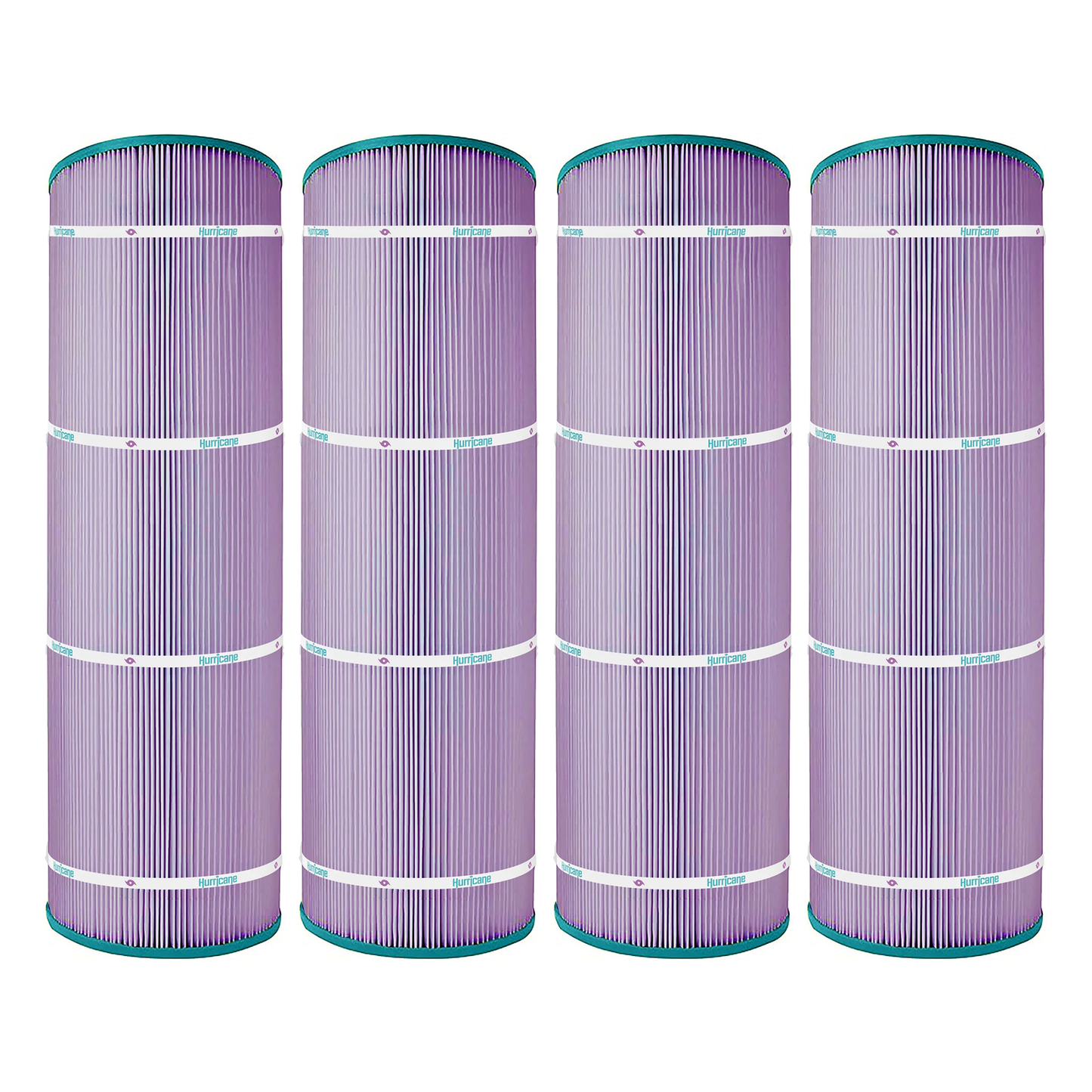 Hurricane 4 Pack HF8417-01P Platinum Purple Pool Filter Cartridge Replacement