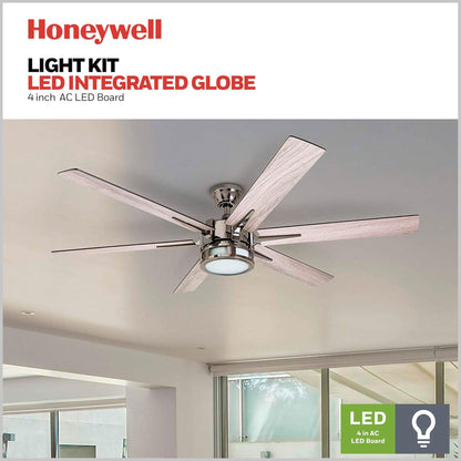 Honeywell Kaliza Ceiling Fan with Quiet Motor and Remote Control, 56", Gun Metal