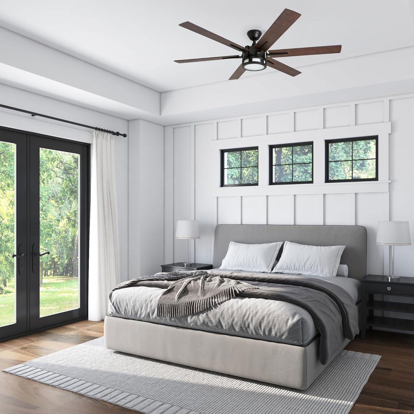 Honeywell Kaliza Ceiling Fan with Quiet Motor and Remote Control, 56", Bronze