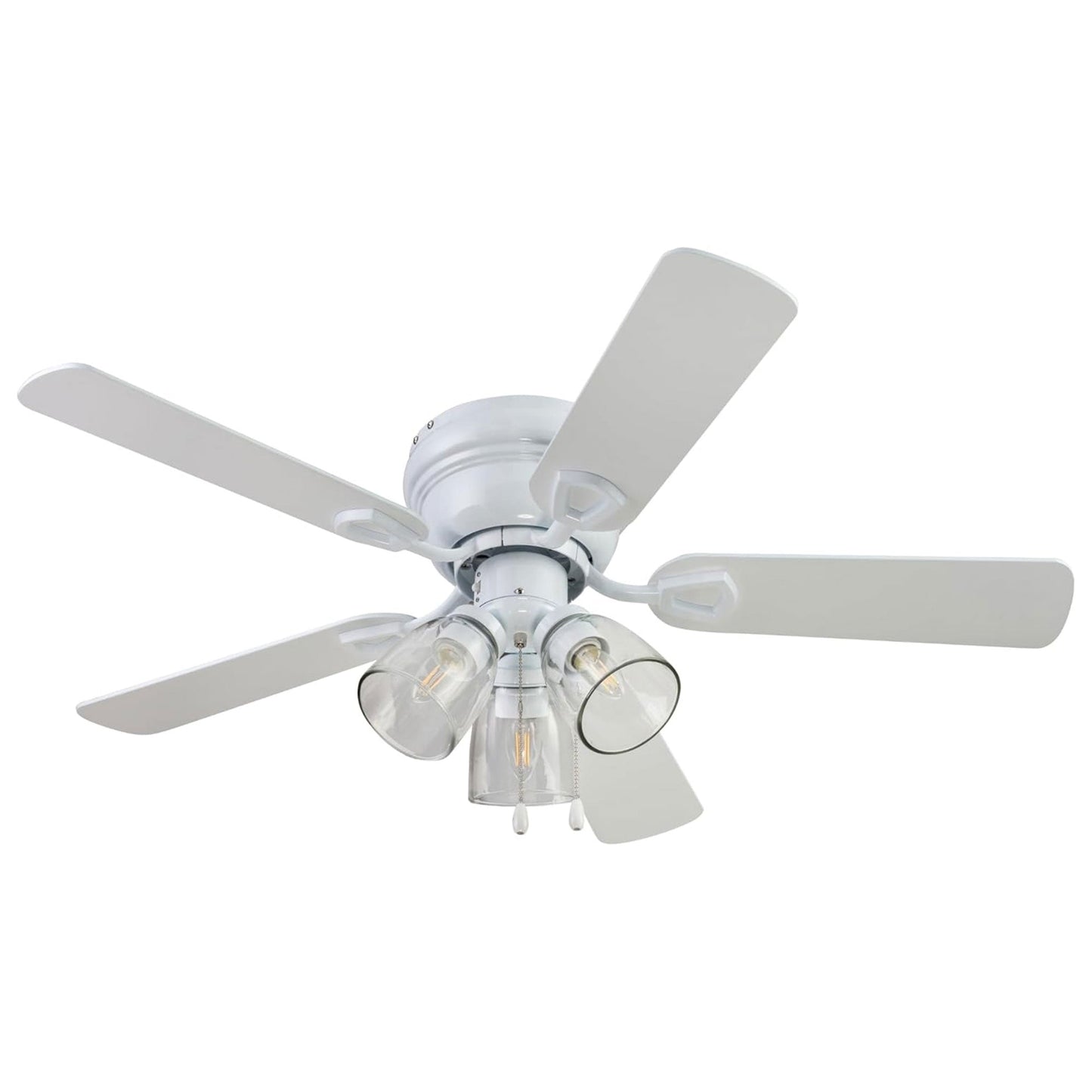 Portage Bay Renton Ceiling Fan with 5 Reversible Blades & Motor, 42", White