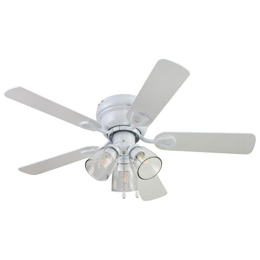 Portage Bay Renton Ceiling Fan with 5 Reversible Blades & Motor, 42", White