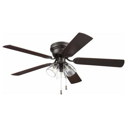 Portage Bay Renton Ceiling Fan with Quiet, Reversible Motor, 52 Inch, Bronze