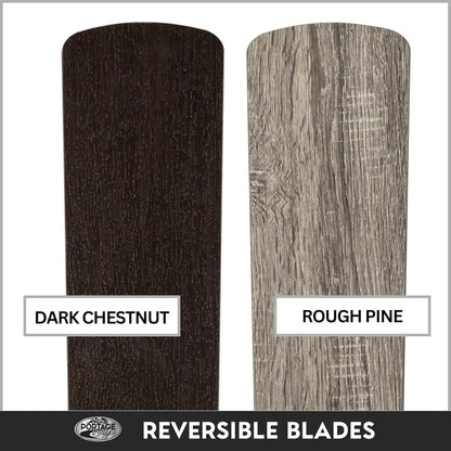 Portage Bay Renton Ceiling Fan with Quiet, Reversible Motor, 52 Inch, Bronze