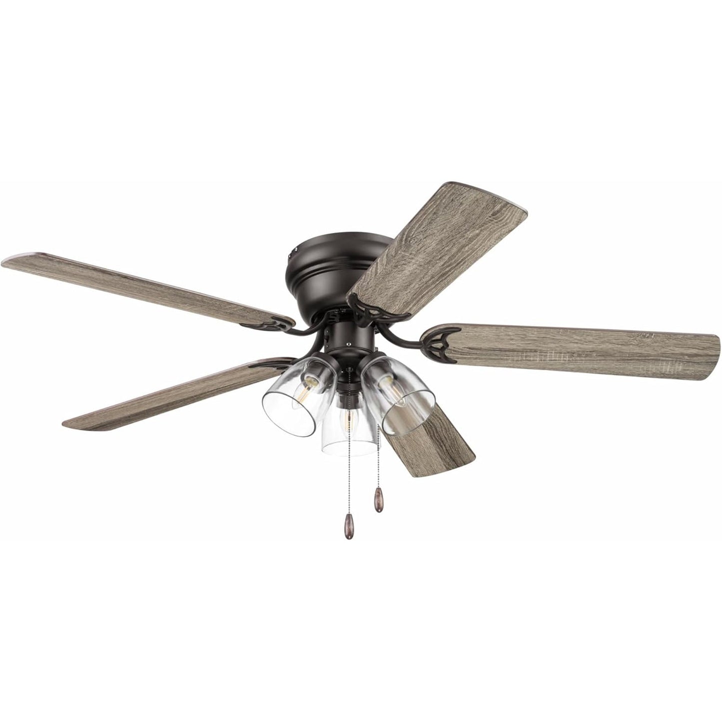 Portage Bay Renton Ceiling Fan with Quiet, Reversible Motor, 52 Inch, Bronze