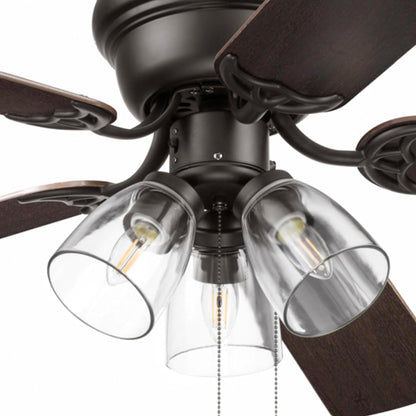 Portage Bay Renton Ceiling Fan with Quiet, Reversible Motor, 52 Inch, Bronze