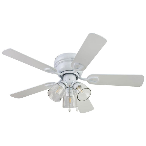 Portage Bay Renton Ceiling Fan with Quiet, Reversible Motor, 52", Brushed Nickel
